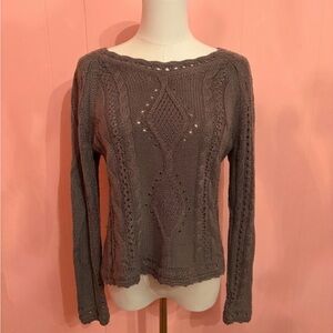 Reitmans Green Cable Knit Sweater